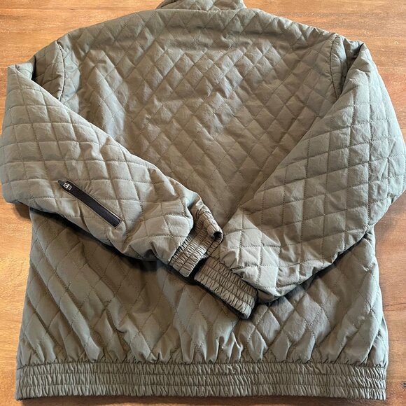 Zanerobe Quilted Light Puffer Jacket Green Outerwear Full Zip Mens Medium - Picture 7 of 9